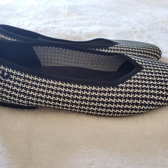 Vivaia Margot 2.0 flats, Houndstooth, Square Toe, Size 41 EU/9.5 US - Picture 3 of 6